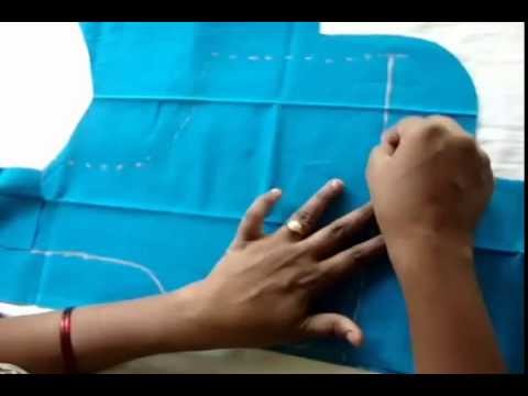 Blouse cutting in telugu by using old blouse