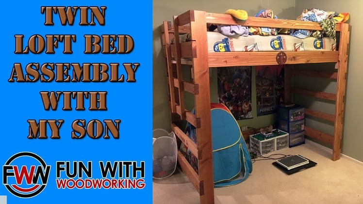 Building a loft bed with my son