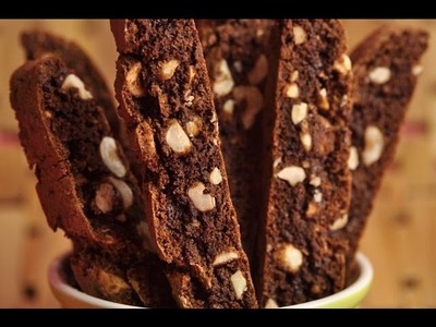 Chocolate Hazelnut Biscotti Recipe Demonstration - Joyofbaking.com