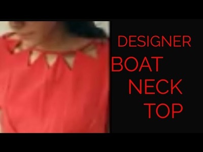 Designer Boat Neck  | Boat Neck with Triangle | Designer Boat Neck | Boat Neck With Hollow Design