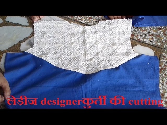 Designer kurti cutting and  stitching in easy way in hindi