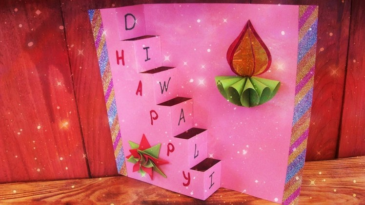DIY Diwali Handmade Pop UP Greeting Card Making Ideas| Easy Diya Paper Crafts