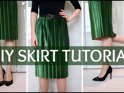 DIY: How to make an elastic waist skirt without a pattern