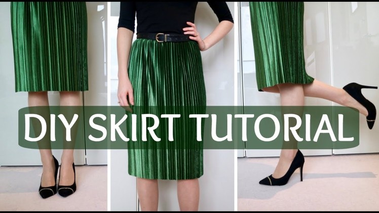 DIY: How to make an elastic waist skirt without a pattern