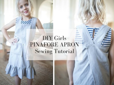 DIY Linen Pinafore Apron for Girls