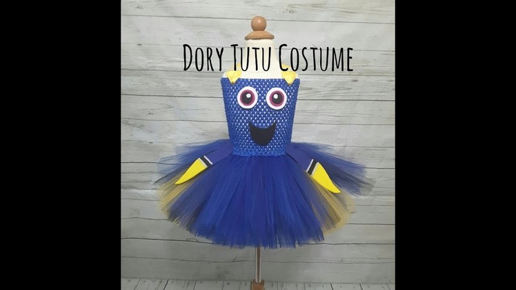 Dory Halloween Tutu Costume | DIY no sew tutu | Dory Tutu