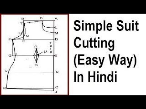 Easy method of Simple Suit Cutting for beginners
