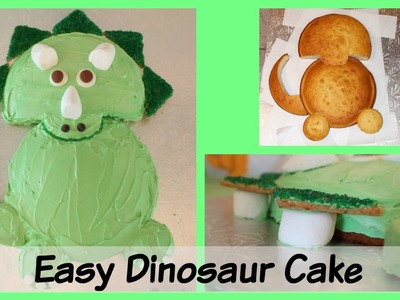 Easy Triceratops Dinosaur Birthday Cake