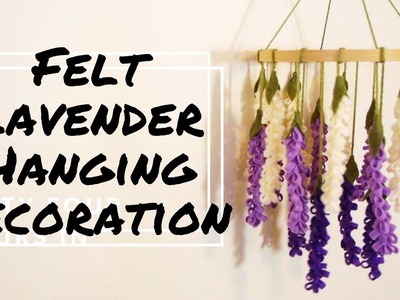 Felt Lavender Hanging Decoration