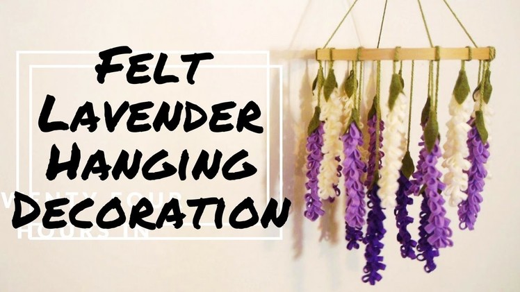 Felt Lavender Hanging Decoration