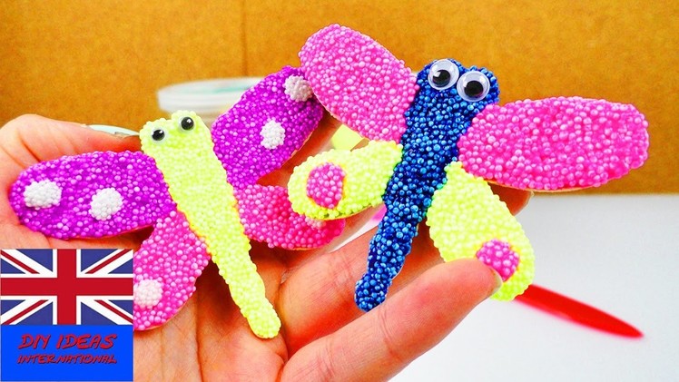 Foam clay butterfly | Sweet butterfly for the summer with jiggly eyes