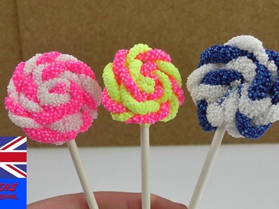 Foam clay lillipops | Super easy and cute decoration idea | Gift | Foam Clay Fun