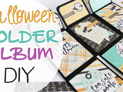 Folder Mini Album Halloween DIY