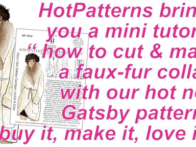 FREE SEWING LESSON faux-fur collar tutorial