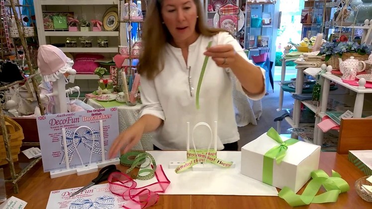 Gift Wrapping with the DecoFun Bow Maker - the easy bow maker tool !