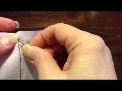 Half-Back Stitch Finishing Knot