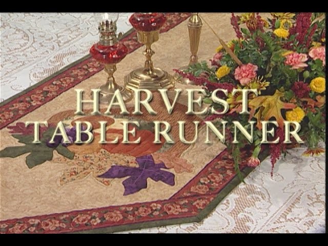 "Harvest Table Runner" Quilts Through the Seasons series