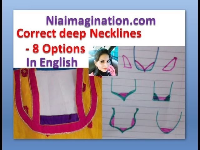 How to Fix Deep neckline | in English