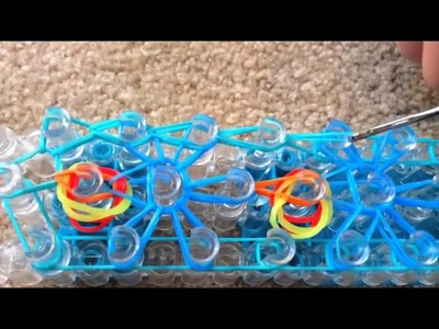 How to make a butterfly burst loom band bracelet