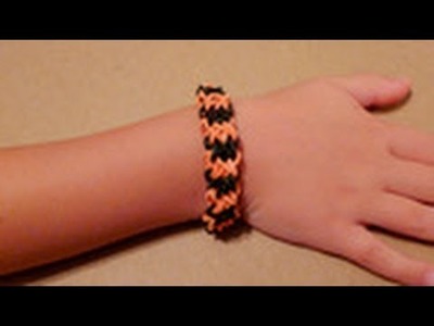 How to Make a Double X Halloween Rubber Band Bracelet on a Rainbow Loom