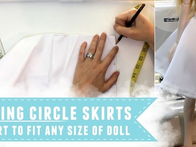 How to make an easy circle skirt for dolls