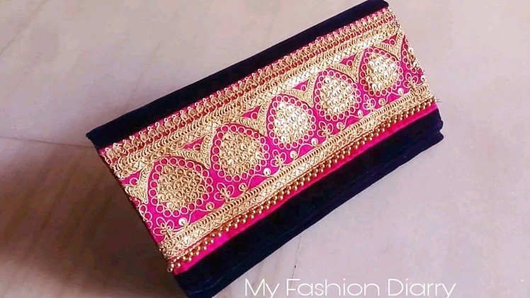 How to make beuatifull purse from left fabric.DIY