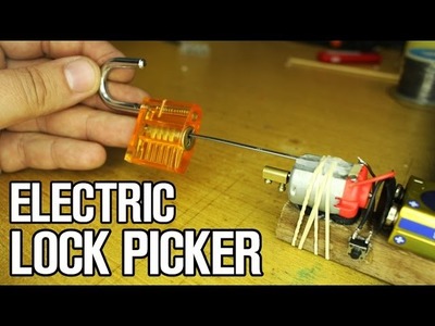 How to make electric Lock picker tool