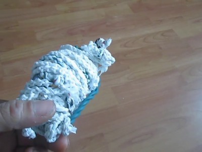How to make plarn(method 2) and create braided line (zipper chain sinnet method)
