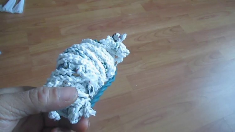 How to make plarn(method 2) and create braided line (zipper chain sinnet method)