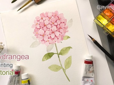 How to paint a hydrangea for beginners | Easy painting tutorial
