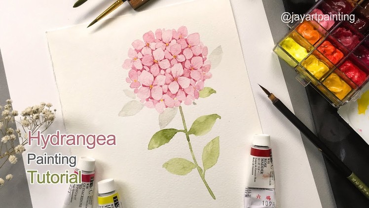How to paint a hydrangea for beginners | Easy painting tutorial