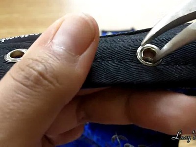 HOW TO REMOVE GROMMETS (Grommet Replacement part 1) | Lucy's Corsetry