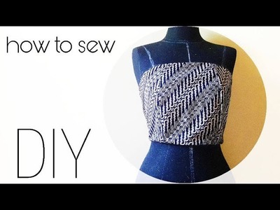 How to sew straight across strapless bodice
