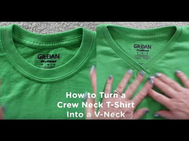 How to Turn a Crew Neck T-Shirt Into V-Neck