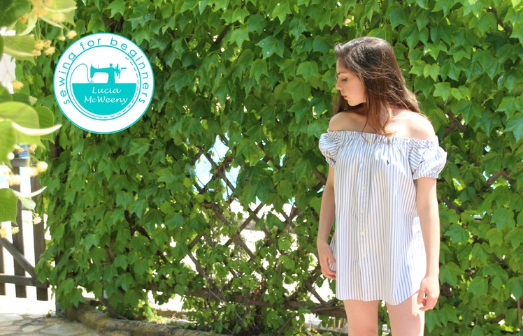 Ideas to upcycle old shirts: make a Summer dress