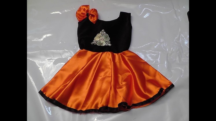 KIDS FANCY PARTY WEAR FROCK CUTTING AND STITCHING PART-2