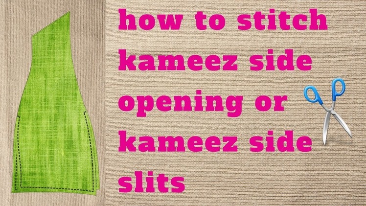 Kurti side slit opening how to stitch easy method