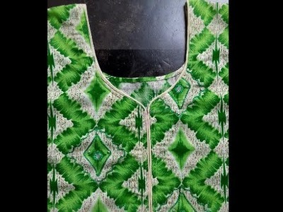 Latest Designer Neck with Dori Piping cutting and stitching in easy way in hindi