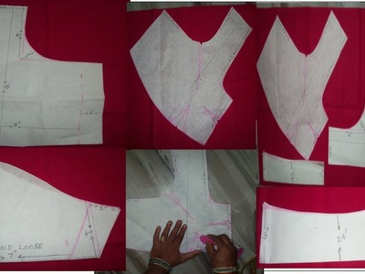 LATEST SIMPLE  BLOUSE CUTTING AND STITCHING  PART-1||44 chest blouse cutting with chest measurements