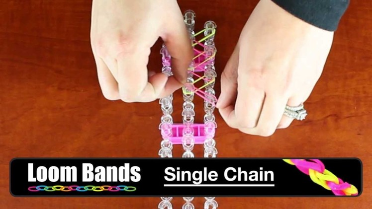 Loom Bands - Single Chain Bracelet with Loom