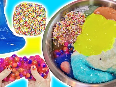 Mixing ALL of My Slime! Huge Slime Smoothie Bowl!! Doctor Squish