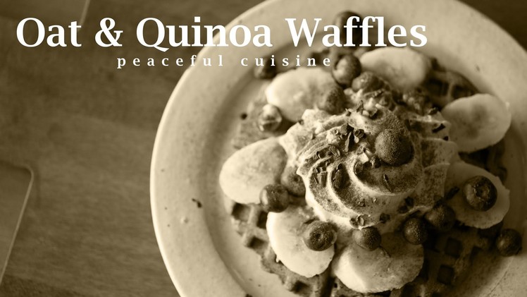 [No Music] How to make Oat & Quinoa Waffles