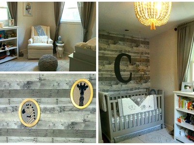 NURSERY TOUR! Neutral Gray & White Rustic Baby Boy's Room
