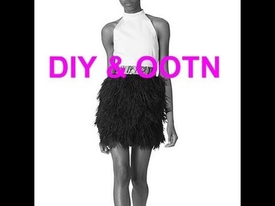 Ostrich Feather Skirt Inspired DIY
