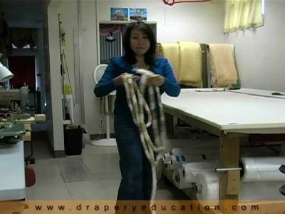 Part 3, How to make a jumbo welt braided tieback