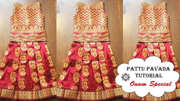 Pattu Pavada.Pavadai Cutting and stitching Tutorial