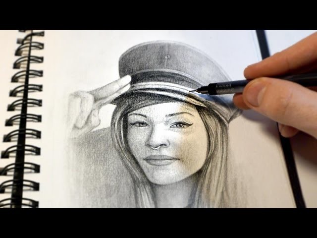 “Salute” Graphite Drawing time-lapse stop motion, by Jim McKenzie