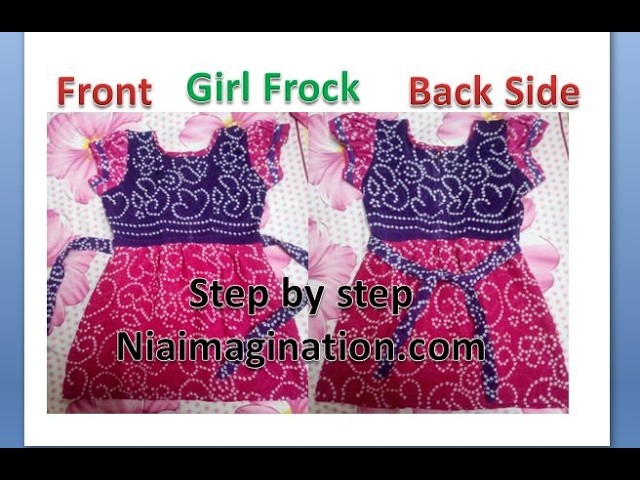Sew plain Frock with Puff sleeves Full | for begginers step by step | easy