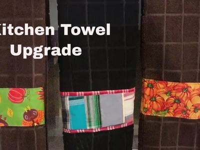 Sew with me - Adding fabric to decorate a kitchen towel