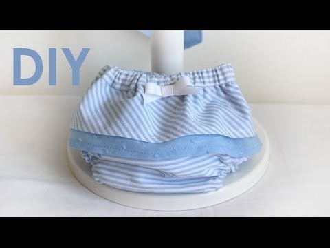 SEWING TUTORIAL:  Sew a newborn diaper cover with ruffles
